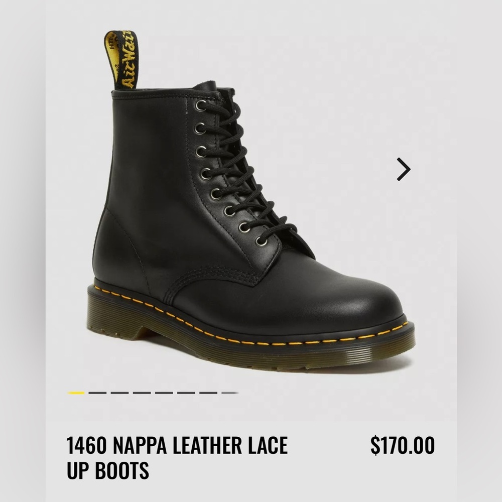 Doc Marten 1460 Nappa Lace Up.  Worn once